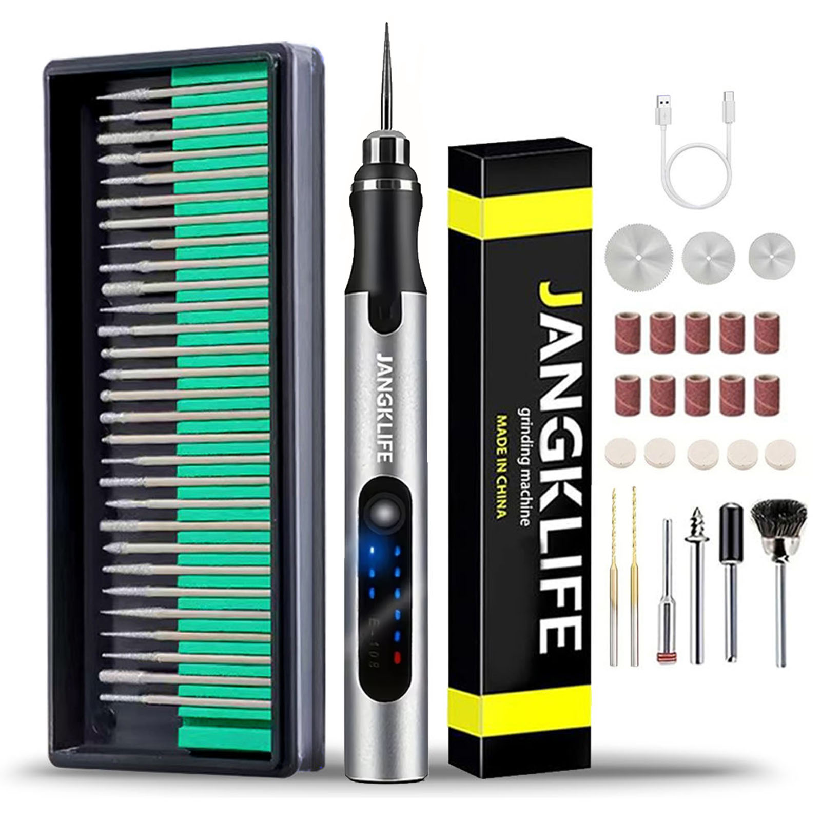 Power Tools Makita Set - USB draadloze roterende gereedschapskit houtbewerking gravure