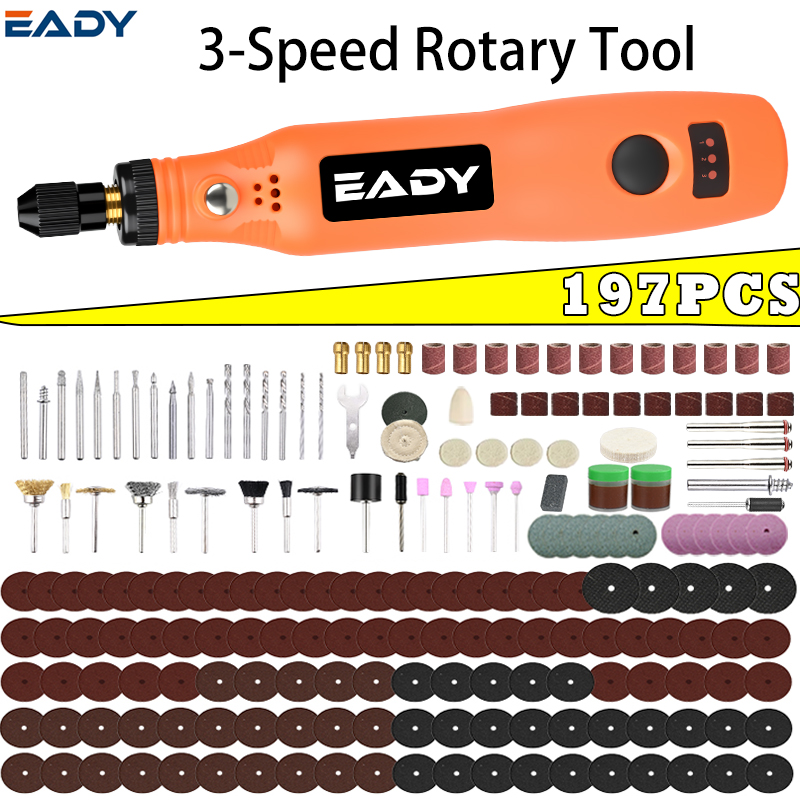 Power Tools Used - USB draadloze roterende gereedschapsset – mini-elektrische