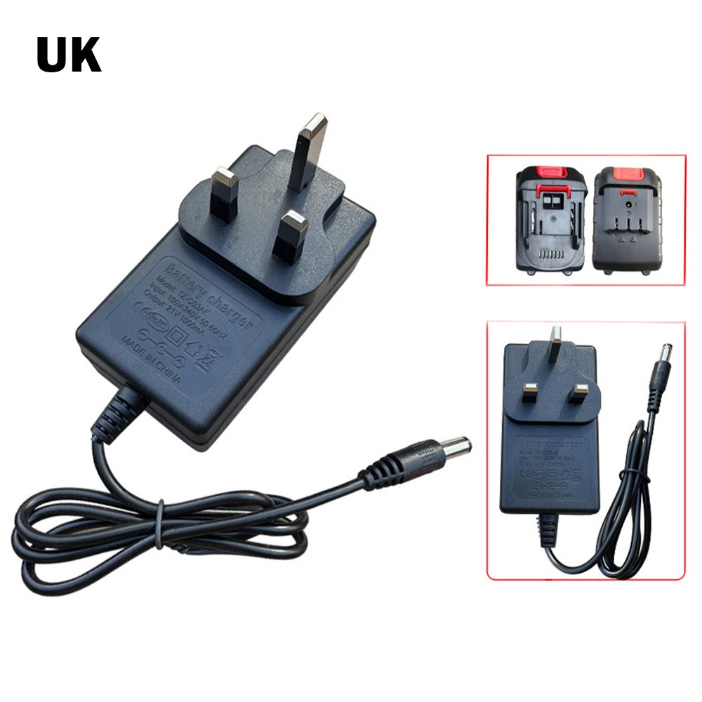 Power Tools Uk - 21V Lithium Batterij Oplader US/EU/UK/AU Plug