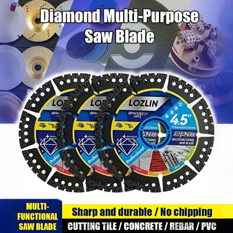 Power Tools Used - Ultradunne diamantlegering zaagblad zwarte metaalsnijschijf slijpschijf