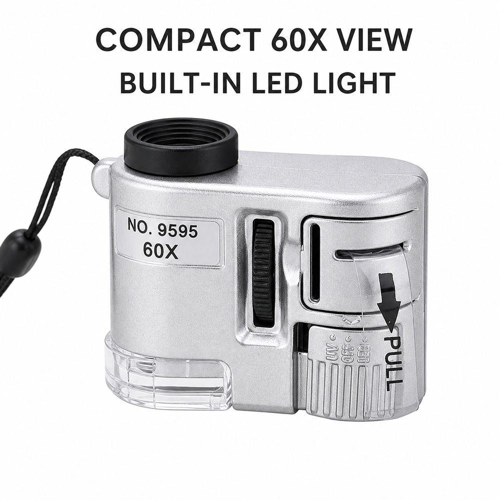 Power Tools Inspection - Mini 60X LED Microscoop Draagbaar Monoculair
