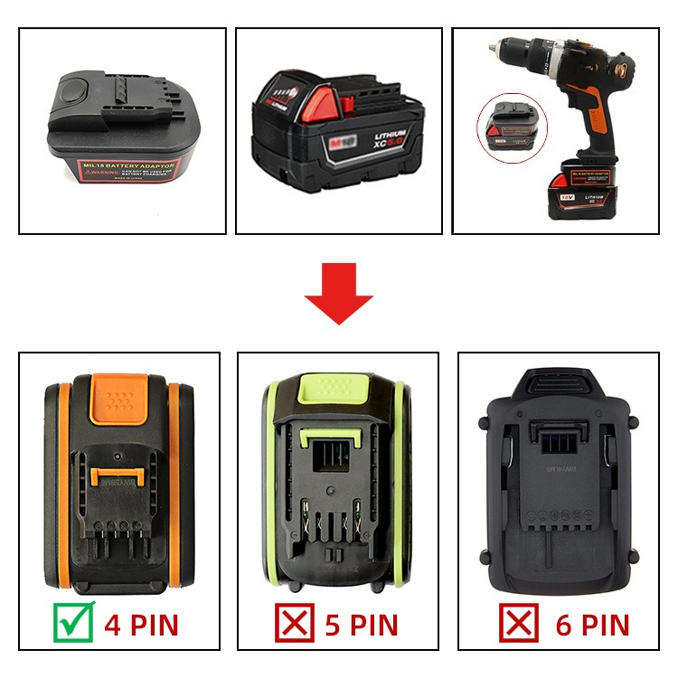 Voor Worx 20V 4-pins oranje ac - Power Tools Orange recensie en prijs