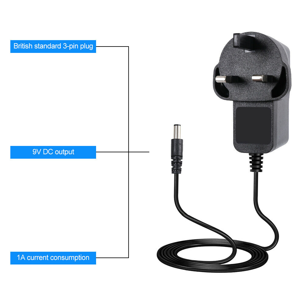 1 stks AC/DC 9 V UK Plug Voedi - Power Tools Uk recensie en prijs