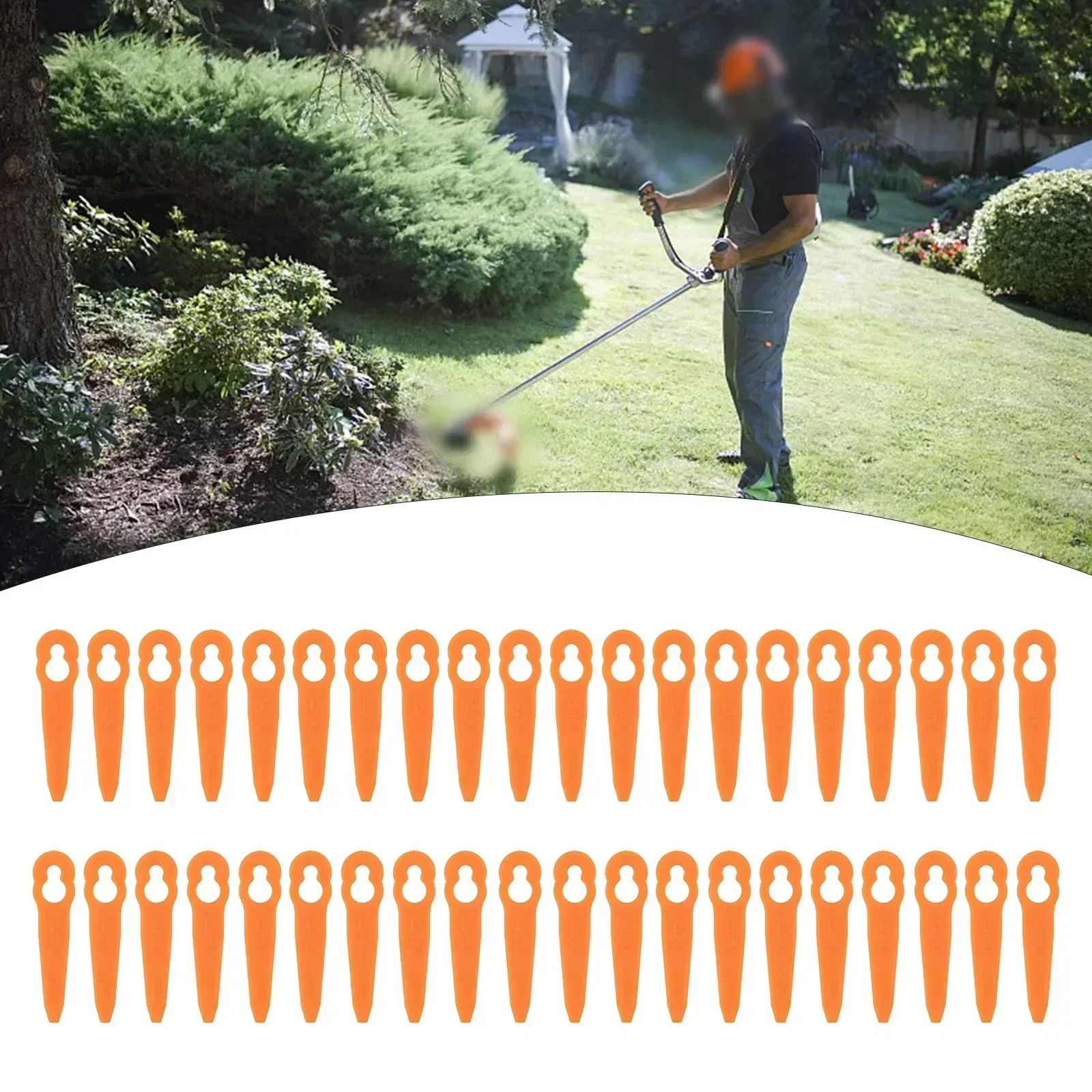 40 stuks plastic messen grasma - Power Tools Orange recensie en prijs