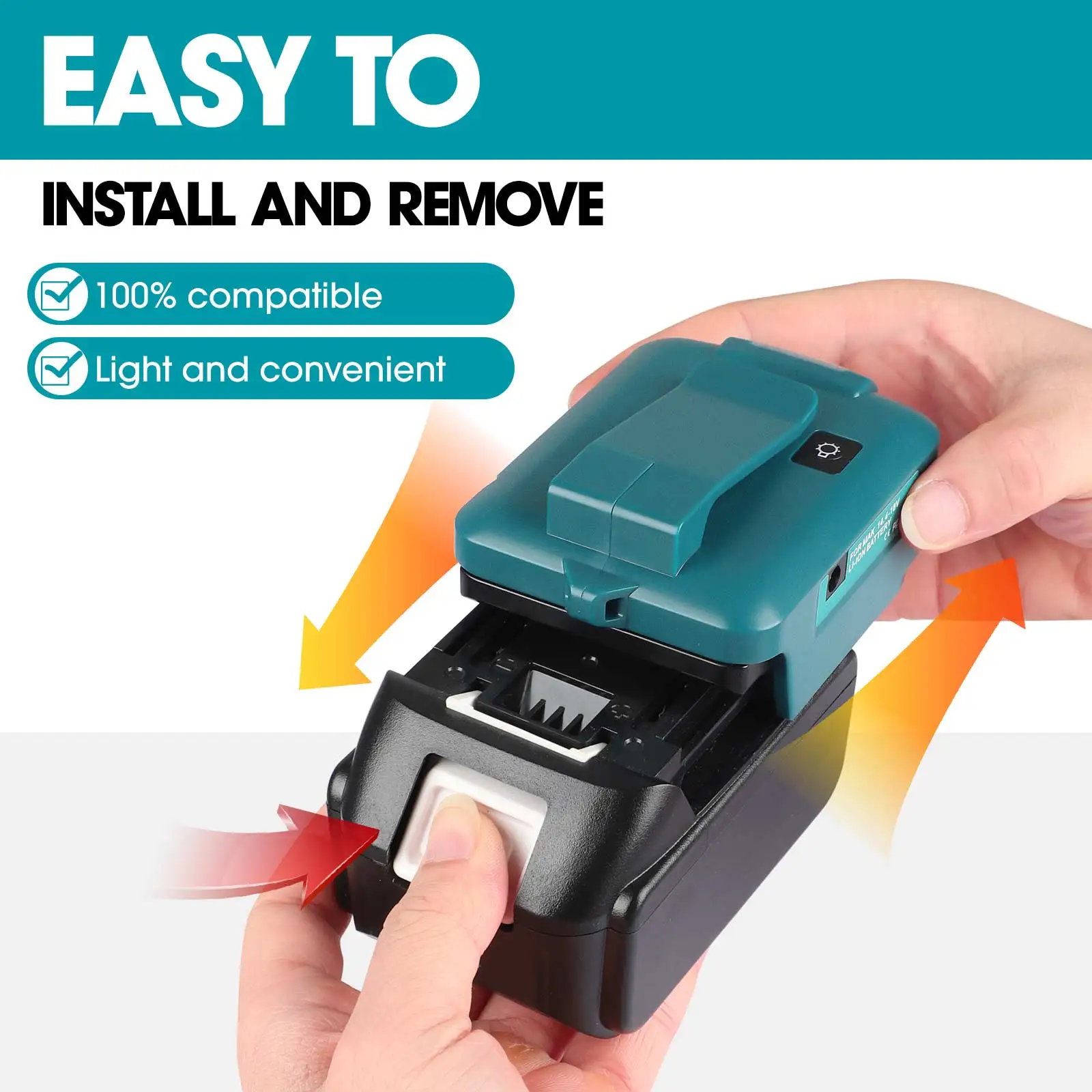 Adapter met licht met Type-c + - Power Tools Types recensie en prijs