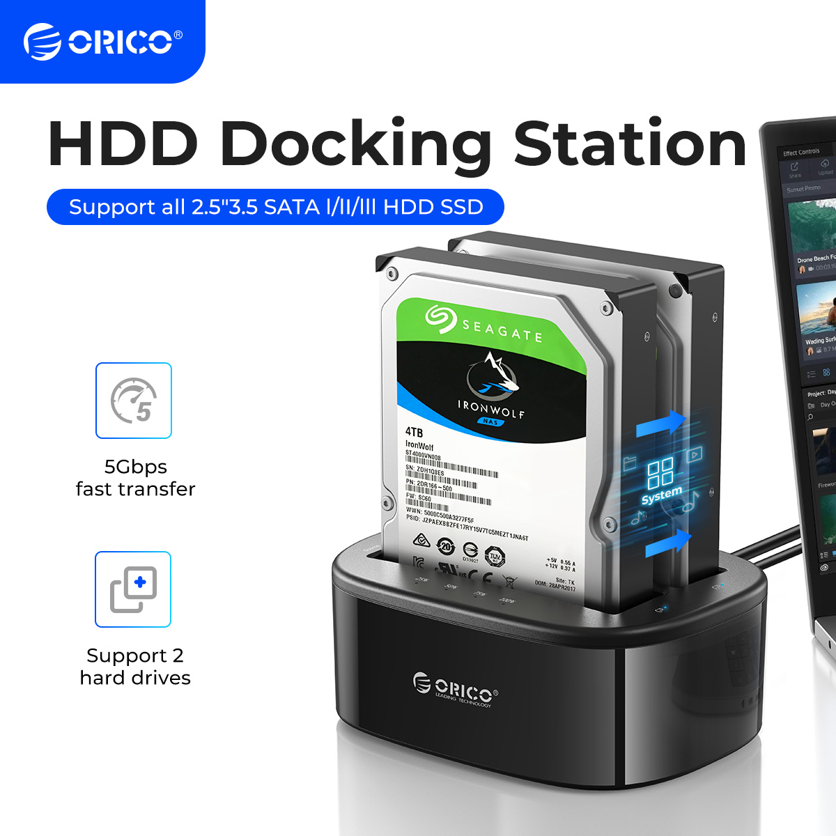 Orico Dual-Bay Hard Drive Dock - Power Tools Uk recensie en prijs