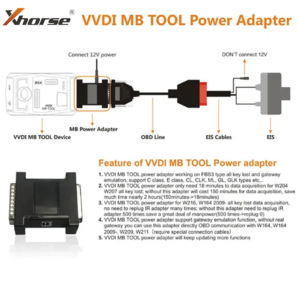 Xhorse VVDI MB BGA Tool Power  - Power Tools Total recensie en prijs